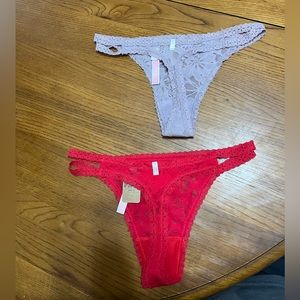 Pink thongs